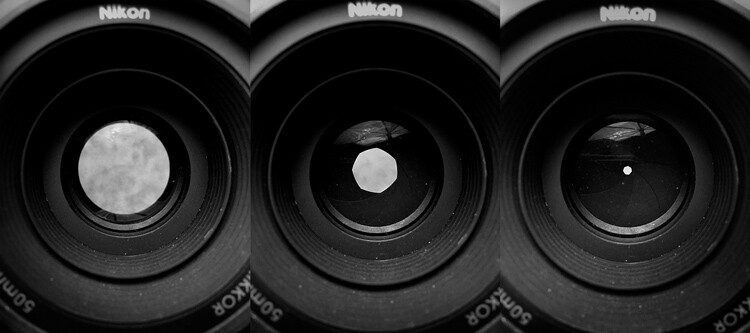 Image: The aperture inside the lens opens and closes to control the amount of light entering through...