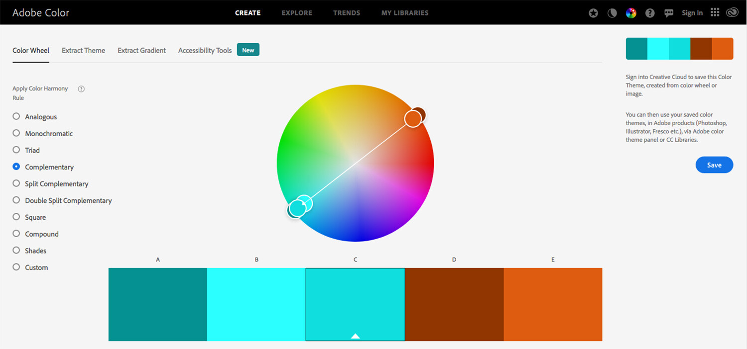 Adobe Color Website
