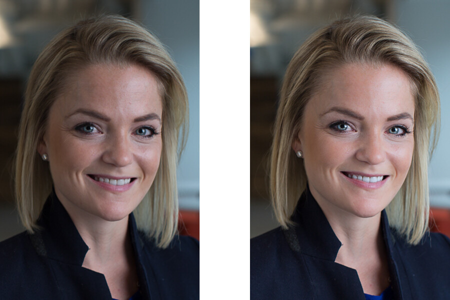 How to edit corporate headshots in Lightroom
