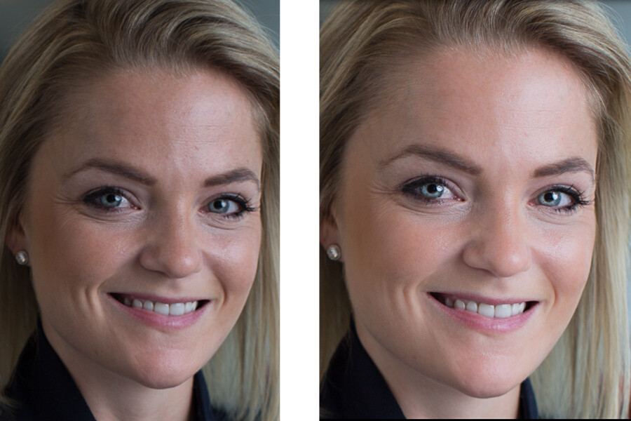 How to edit corporate headshots in Lightroom