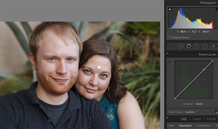 Skin tones Lightroom curves 11