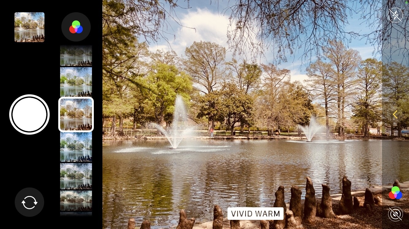 filters on an iPhone