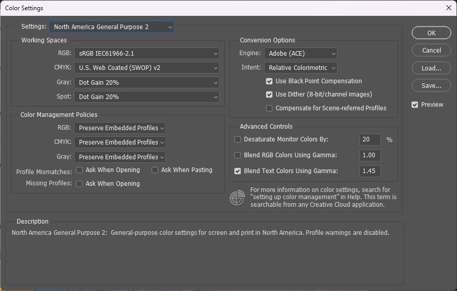Lightroom color spaces