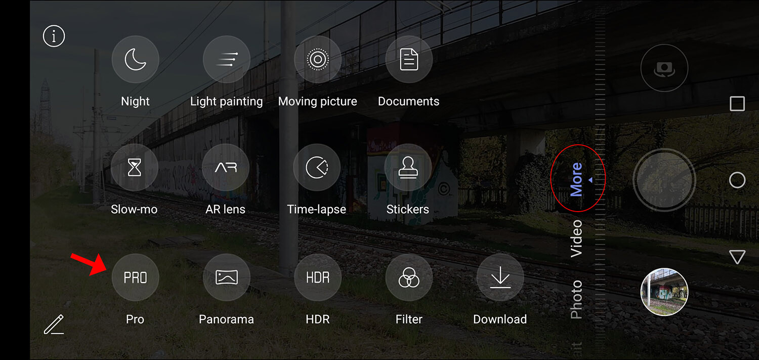smartphone RAW photography step 1