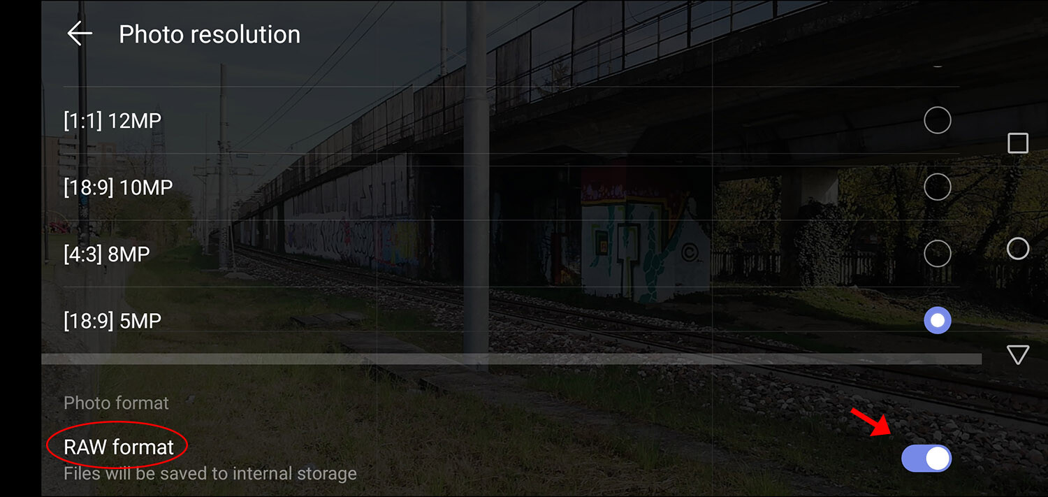 smartphone RAW photography step 4