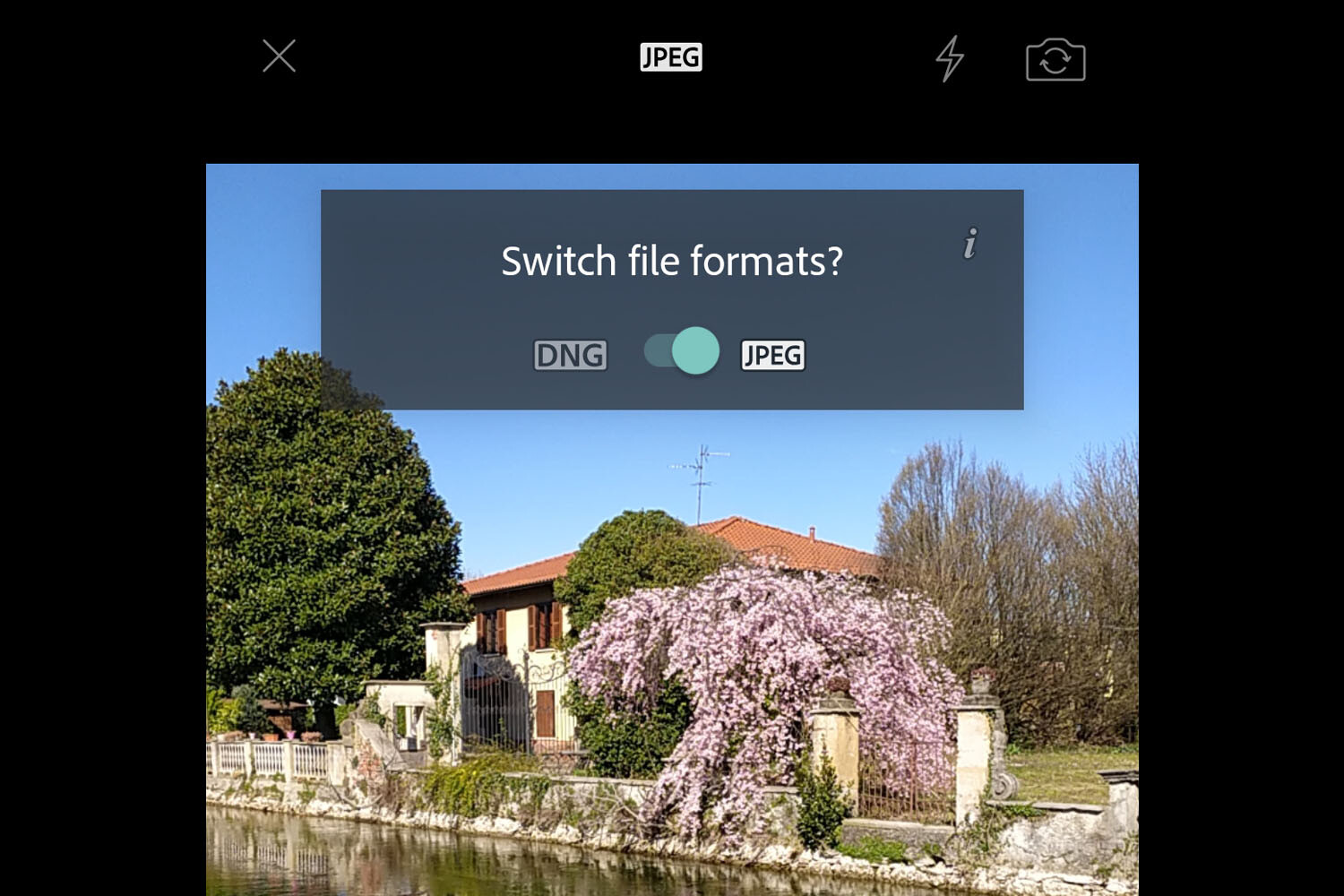 Lightroom mobile shoot in RAW