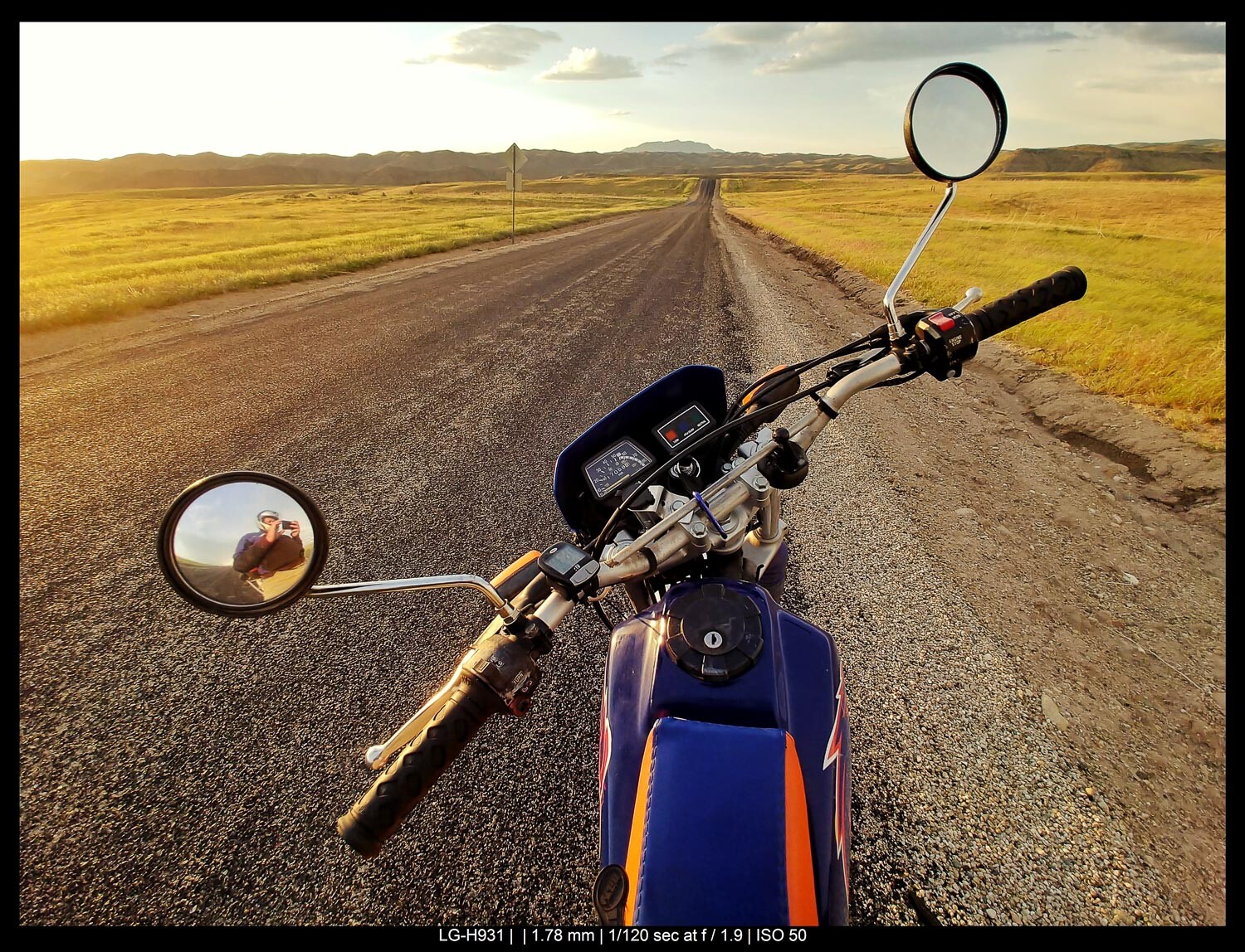 motorcycle on the road
