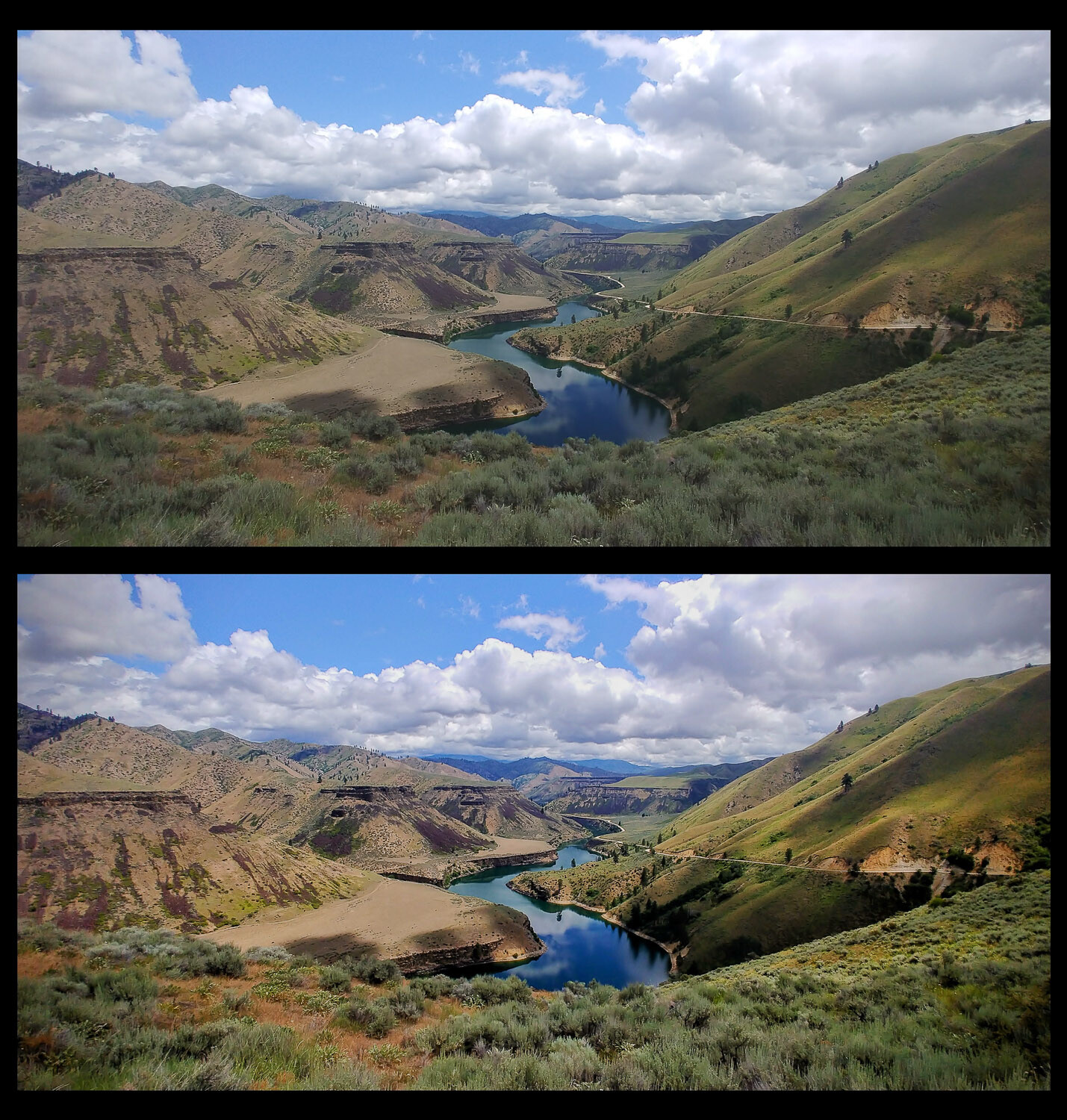 before and after editing