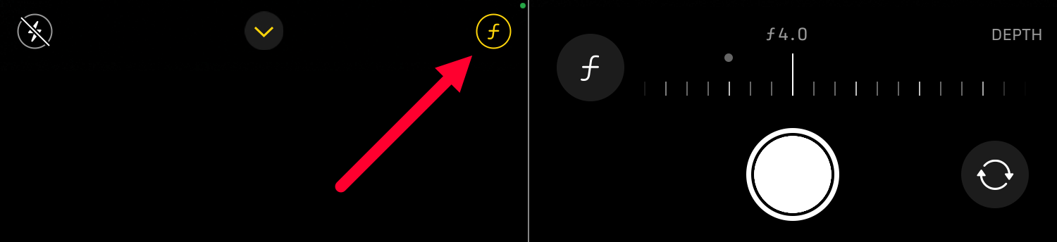 iPhone Camera Settings portrait blur